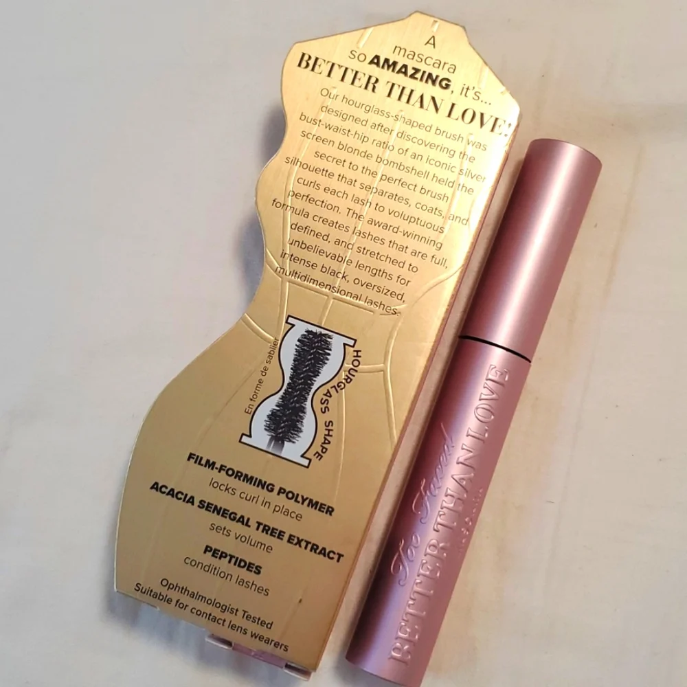 NIB Too Faced Better Than Sex Volumizing Mascara FULL SIZE